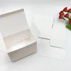 Confezione regalo 100 pezzi di carta kraft Scatole di imballaggio fatte a mano fai da te Sacchetti di sapone di cartone 9 * 6 * 6 cm