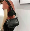 Alligator Print Women Shoulder Bag Luxury Designer Wide Strap Crossbody Chain Sling Pu Leather Ladies 3 Set Hand