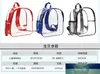 Basit çift omuz şeffaf okul çantası Çok renkli isteğe bağlı su geçirmez toz geçirmez spor güvenlik ücretsiz şeffaf çanta
