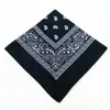 54 * 54cm Handkerchief Polyester Cotton Novelty Dubbelsidig Skriv ut Paisley Bandanas Cowboy Bandana Handkerchiefs Paisleys Prints Head Wrap Scarf