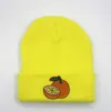 LDSLYJR Baumwolle Orange Fruchtstickerei Verdickte Strickmütze Winter warme Mütze Skullies Mütze Beanie Mütze für Erwachsene und Kinder 3213831093