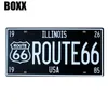 Route66 Metal Plate Mexico Tin Sign Vintage Wall Bar Pub Dads Rules Garage Kitchen Home Art Decor Håll Clam varning Storlek 30x15cm
