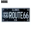 Route66 Metal Plate Mexico Tin signe Vintage Mur Bar Paps Papes Règles Garage Kitche