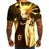 Cool Anime Men's T-shirts Summer Fashion Tops 3D Round Neck Short Sleeve Anime Casual Shirt T-shirts X0621