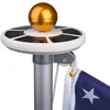 111 led bayrak direği güneş enerjisi otomatik ışık gece süper parlak bayrak direği - beyaz
