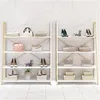 Clothing store shoe bag display shelf Commercial Furniture shoes shop multi layer rack gold jewelry ladder shelfs floor