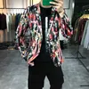 Blazer da uomo Flower Casual Slim Dress Coat Stage Performance Nightclub Suit Jacket Net Red Anchor Terno Veste Homme 210527