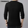 COODRONY Brand Sweater Men Classic Casual O-Neck Pull Homme Winter Thick Warm Knitwear Pullover Men Pure Color Jersey Male C1004 211008