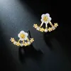 Fashion Jewelrys Cute Cherry Blossoms Flower Stud Boucles d'oreilles pour femmes Bijoux Plusieurs Peach