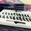 10 Pairs Manyetik Kirpik Eyeliner Ile 3D 5D Yumuşak Kirpik 2 Tüpler Sıvı Eyeliner Marka Makyaj Tutkal Ücretsiz Doğal Görünüm Yeniden Kullanılabilir Kirpik ve Cımbız