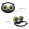 Owl Lazy Hanging Neck Fan Adjustable 7 Leaf USB Rechargeable Cooling Fan 1200 Neckband Hand Air Fans Conditioner For Outdoor yy28