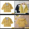 Znosić odzież dla niemowląt Baby, MaternityBaby Zima Wysokiej Jakości Moda Podwójna Kierowana Solid Płaszcz Dla Dzieci Wełna Trench Dzieci Outerwear1 D