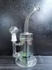 Glass bong recycler dab rig 8.5 inch glass water pipe turbine perc oil rig bubbler 14.4mm male joint sestshop