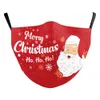 2022 New Christmas Elk Digital Printed anti-Dust Washed Cotton Mask Can Put PM2.5 Filter Masks