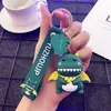 Söt Dinosaur Nyckelringar Key Ring Cartoon Animal Chain Car Bag Pendant Doll PVC Gåvor för barn 0294