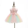 Girl039s Dresses Whole Kids Whole Rainbow Baby Girl Dress Princess Batteson Birthing Birthday Party Frocks 1 ANNI InfA9080532