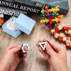 FIDGET TOYS 6 узлов Велосипедный ролик велосипед цепь из нержавеющей стали металлическое кольцо анти стресса облегчение сенсорный день рождения пасхальный подарок для взрослых детей детей мальчики девушки