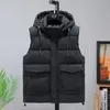 Gilet da uomo Uomo Giacca invernale senza maniche Cargo Uomo Felpe con cappuccio Abbigliamento mimetico spesso Taglie forti 6XL 7XL 8XL 9XL Gilet da uomoUomo