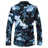 Autumn Spring Roupos Camisa Men mangas compridas tamanho grande m-5xl 6xl 7xl imprimir camisa floral casual da praia havaiana para homem 2103331