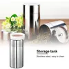 400/550ML Stainless Steel Tea Canister Sealed Household Outdoor Moisture-proof Tea Caddy Coffee Bean Container Box