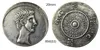 RM01-3232pcs / lote Nice Qualidade Antiga Romana Prata Banhado A Ouro Artesanato Cópia Moeda Enfeites De Latão Varejo Inteiro 3566