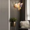 2021 Butterfly Wandlamp Nordic Moderne Minimalistische Luxe Trap Nachtkastje Slaapkamer Achtergrond Aisle Lighting Decoration