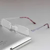 occhiali da vista in titanio rimless