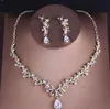 Örhängen halsband barock vintage guld kristallblad pärla blommiga smycken set bröllop set strass choker tiara krona5650776