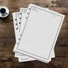 TAK 50 SZTUK Rysunek Notatnik Wymuszalny Notebook Cyfrowy Wewnętrzny Papier Wewnętrzny Refill Diary DIY dla PU A5 Planner School School Supplies 210611