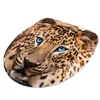 3 Piece Set Leopard Printed Non-Slip Bathroom Toilet Pedestal Rug Floor Mat Toilet Lid Cover Waterproof Floor Mat Bathroom Decor 210724