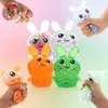 Brinquedos De Páscoa TPR Bolha Bolha Grandes Grânulos Dos Desenhos Animados Bunny Dinossauro Vent Vent Squeeze Beads Música Descompression Toy