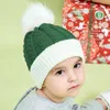 Kids Peuter Baby Winter Beanie Hoed Kinderen Warm Knit Dikke Ski Cap Pompom met voor Jongens Meisjes Kerstbont Pom