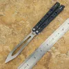 Theone BRS BM Channel Trainer Knife G10+Titanium Handtag D2 Blade Busing System Fällknivar EDC BM42 bm51 Tools