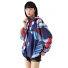 Abrigo de rayas casuales para mujeres con capucha Puff Manga larga Color de golpe recto Abrigos sueltos Mujer Moda de verano 210524