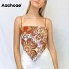 Sommer Sexy Tank Tops Frauen Boho Blumendruck Strand Camis Zurück Fliege Chic Crop Top Femme Satin Party Tunika ropa Mujer 210413