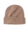 Chapeaux de bonnet de cheveux de Yark de laine solide chapeau d'automne d'hiver pour les bonnets adultes