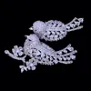 Vintage-Kupfer-Inlay-Zirkon-Corsage, Brosche „Fly to Wing Love Bird“.