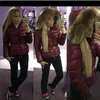 Femmes Big Real Fourrure De Raton Laveur À Capuche Manteau Épais Chaud Double Fermeture À Glissière Mince Avec Ceinture Veste Imperméable Parkas Noir / Vin Rouge Taille 1234