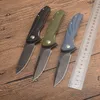 New Arrival Flipper Składany Nóż D2 Stone Myjnia Punkt Drop Point Blade G10 + Uchwyt blach Ze Stali Nierdzewnej Ball Łożysko Kulkowe Noże Kieszonkowe 3 Uchwyty Kolory