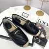 High quality Brand designer espadrilles genuine leather Thick soles canvas women's Platform fashionflats Plus Size km01