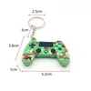 Nyckelringar 1pc 3d pvc spelmaskin keychain söt gamepad nyckelkedja för barn presentväska bil hängande nyckelring objekt