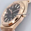 APSF 41mm Cal A3120 Automatic Mens Watch Ultra-Thin 9.8mm Rose Gold Black Textured Dial Stick Markers Stainless Steel Bracelet Watches Super Edition 2022 Puretime e5