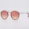 Gafas de sol redondas de moda Brille Hombres Sun Gasas Eyeglasses de metal de doble puente Eyeglasses des Lunettes de Soleil con LE5324871