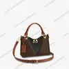 V TOTE BB MM Designer-Tasche V-Form Cerise Red Leder Designer-Damenhandtaschen Geldbörsen Geldbörsen Umhängetaschen mit Doppelreißverschluss