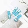 Opslagflessen potten 10 stks 5ml navulbare matte glazen roller flesjes roestvrij stalen bal en aluminium etherische olie fles parfum