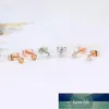 Little Crystal Earrings For Women Cute Small Zirconia Earing Girls Daily Accession Fashion Jewelry E1811