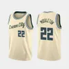 City Earned Edition Giannis 34 Antetokounmpo 농구 유니폼 Khris 22 Middleton Ray 34 Allen Men 스티치 사이즈 S-3XL