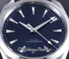 VSF Aqua Terra 150m Master Cal A8900 Automatische heren Bekijk blauwe textureerde wijzerplaat rubberen band met witte lijn 220.10.41.21.03.001 Super Edition horloges puretime 13b2