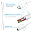 Nieuwe Type C tot 3.5 Jack Oortelefoon Kabel USB C tot 3.5mm AUX Hoofdtelefoons Adapter voor Huawei Mate P20 Pro Xiaomi Mix