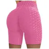 Biker Beach Butt Summer Lift taille haute Yoga Shorts Scrunch texturé Gym Pantalons femmes froncé Squat Workout Sport Bottom P 53yG #
